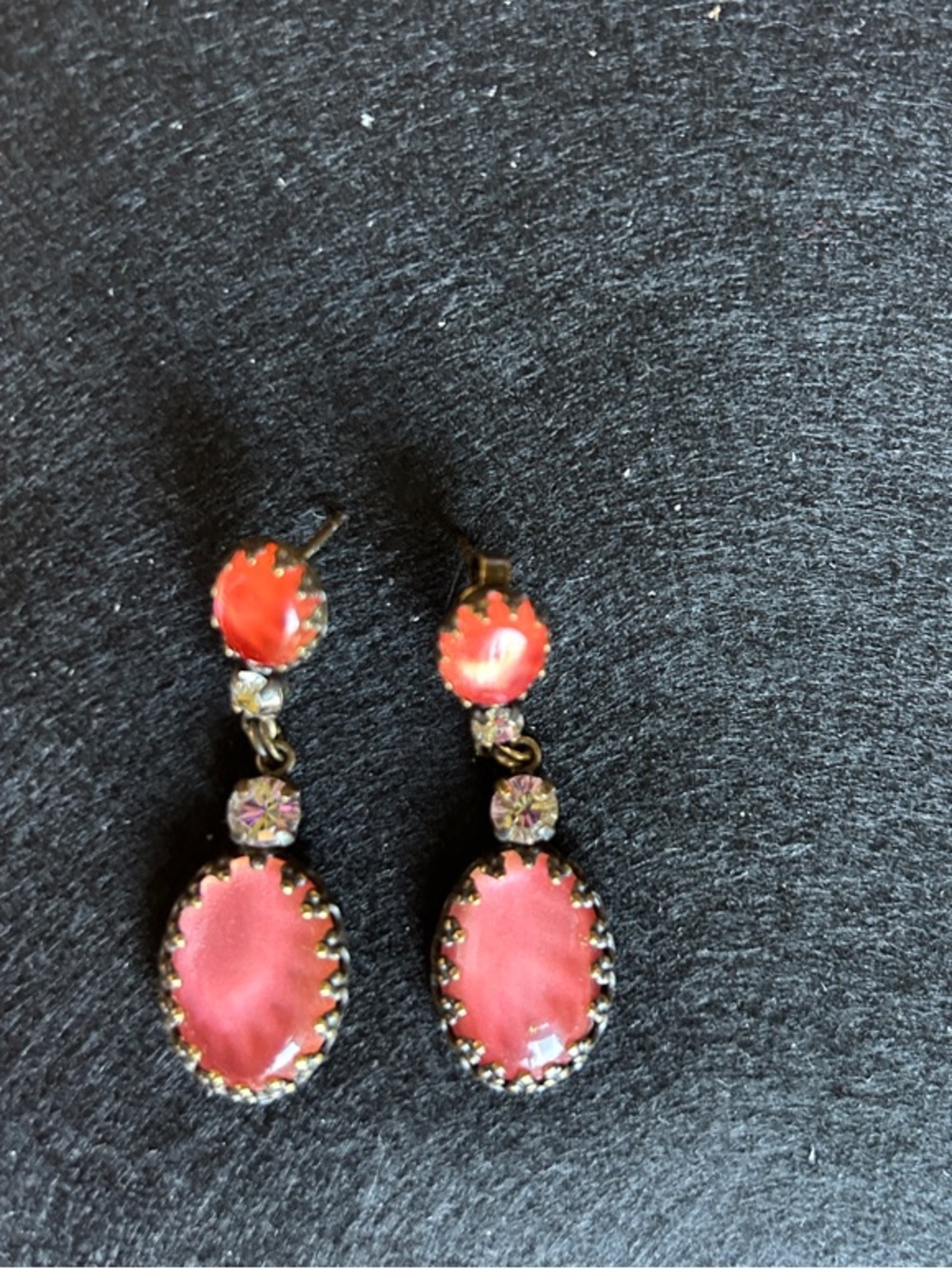 Vintage-inspired Coral Drop Earrings - Women Jewelry